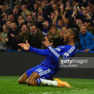 during the Barclays Premier League match between Chelsea and Tottenham Hotspur at Stamford Bridge on December 3, 2014 in London, England.