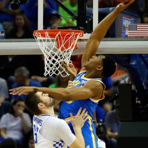 MEMPHIS, TN - MARCH 24: Ike Anigbogu #13 of the UCLA Bruins goes up with the ball against Isaac Humphries #15 of the Kentucky Wildcats in the first half during the 2017 NCAA Men's Basketball Tournament South Regional at FedExForum on March 24, 2017 in Memphis, Tennessee. (Photo by Kevin C. Cox/Getty Images)