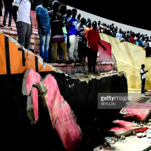 pavilions of the Demba Diop collapsed